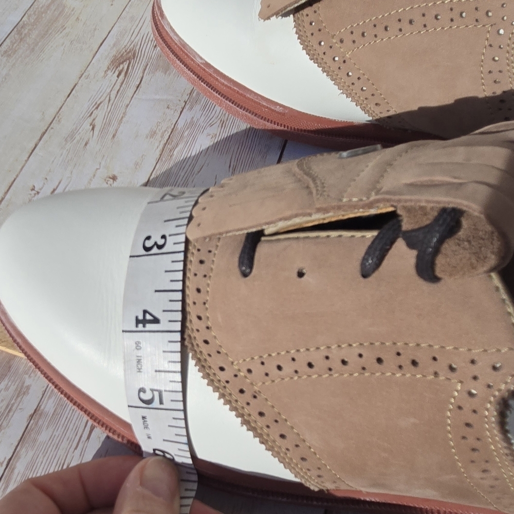 Callaway Broadmoor Golf Shoes 10.5M Men’s Brown Leather Nordstrom Narrow EUC - Picture 6 of 14
